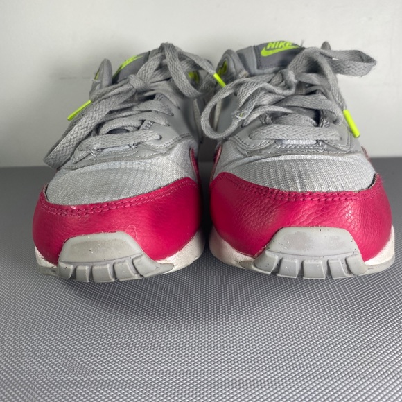 Nike Air Max 1 GS Wolf Grey Pink-Volt Youth US Size 6.5Y EUR 38.5 807602 016 - Picture 6 of 6